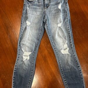 Cello Distressed dark Blue Skinny Jeans
